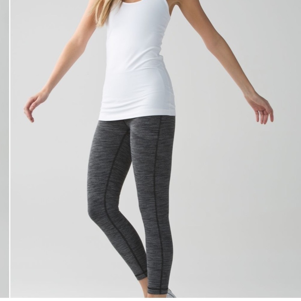 Lululemon High Times Pant Diamond Jacquard Space Dye Black Slate 4